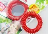 50 stks lot nieuwe muggen armband rekbare elastische spoel spiraal hand polsband telefoon ring ketting antimosquito armband