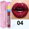 Cmaadu Glitter Flip Lip Gloss Velvet Matte Lip Tint 6 colors Waterproof Long Lasting Diamond Flash Shimmer Liquid Lipstick