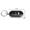 1pc LED Light Key Finder Find Lost Keys Chain Keychain Whistle Sound Control
