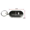 1pc LED Light Key Finder Find Lost Keys Chain Keychain Whistle Sound Control