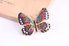 Fashion Colorful Rhinestones Brooches Alloy Plating Butterfly Animal Brooch Women Design Jewelry Full Rhinestone Exquisite Pins