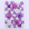 10 pz/lotto 60X40 CM Fiore Muro di Seta Rosa Trafori Crittografia Muro Sfondo Floreale Fiori Artificiali Matrimonio Creativo Fase spedizione gratuita