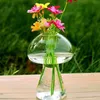 Vase en verre en forme de champignon, Terrarium en verre, bouteille, conteneur de fleurs, décor de Table de maison, ornements de Style moderne, 6 pièces, 258v