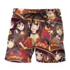 YX GIRL hommes/femmes Anime Shorts Megumin/Asuna3/Violet-Evergarden/zéro-deux impression 3d mignon fille été Shorts livraison directe