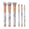 6 Pc / Set Conjunto de Pincéis de Maquiagem Marmorização Lidar Com a Sombra de Olho Sombra Eye Make Up Brushes Comestic Ferramentas Pincel Maquiagem