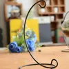 Iron Wedding Candle Holder Marockansk Candlestick Glass Ball Hängande Bracket Stand Novelty Hem Dekoration LX3835