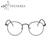 2021 Classic Retro Clear Lens Nerd Frames Glasses Män Kvinnor Optisk acetat Recept Spektakel Square Metal Eyewear Frame8449054