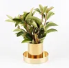 400ml Nordic style brass gold vase Stainless Steel Cylinder Pen Holder for Stand Multi Use Pencil Pot Holder Cup contain