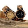 Bobo Bird Oryginalne marki Mężczyźni kompletne zegarki kalendarzowe kwarcowe drewniane bransoletki upuść luksusowe zegarek dla men236k