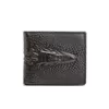 Carteira De Couro De Couro Dos Homens Jacaré Tigre Dragão Embossing Bolso Curto Carteiras Cor Preta