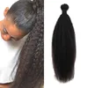 Cheveux humains en vrac pour tresser des cheveux mongols pas cher afro-américaine Kinky cheveux raides en vrac sans trame FDshine