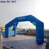 Giant free standing arch inflatable double arch athletic archway with air blower for sports events and car racing