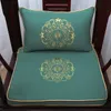 Fine Embroidery Lucky Soft Tjock Seat Chair Cushing Linne Bomull High End Kinesisk Stil Armstol Soffa Ländstöd Kudde