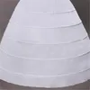 Bianco 6 Hoops Ball Gown Petticoat Accessori da sposa Bride Crinoline Indeskirt Velos de Novia