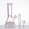 Plataforma petrolera de humo de Bong de vidrio de 7,8 pulgadas con tazón DownStem Bongs de vidrio gruesos 18 mm Mujer Bubbler Tubería de agua Banger Hanger