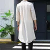 AreMoMuWha New summer Men thin style windbreaker Korean long-sleeved long shirt Seven split sleeve Sun protection coat QX051