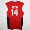 Troy Bolton Jersey # 14 Wildcats Doğu Lisesi Formaları Flin Tropics Moon Jersey