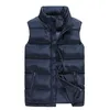 6XL Plus Size Sleeveless Jacket Waistcoat Men 2018 New Solid Women Puffer Vest Cotton-Padded Winter Coat Casual Male Vest Zipper258H