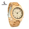 Bobo Bird Casual Bamboo Watch Watch japoński ruch na rękę Bamboo Wood Band Watches Quartz Watch for Men245y