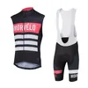 Morvelo Team Radfahren Ärmelloses Trikot Weste Trägerhose Sets Ropa Ciclismo Männer Top-Markenqualität Rennbekleidung U81919