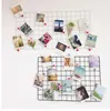 Metal Wall Mesh Grid Hanging Photo Frame Bedroom Living Room Iron Multi-frame Photos Storage Rack Home DIY Decoration