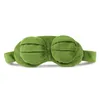 Nya vuxna barn Sad Frog 3D Eye Mask Toys Soft Sleeping roliga plysch fyllda leksaker för barn kostymer tillbehör parti gåva6002068