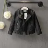 DreamShining nouveau bébé filles vêtements à manches longues enfants veste de mode en cuir PU vêtements d'extérieur pour enfants printemps manteau solide fille vestes