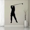 Adesivo murale golf per bambini, ragazzi, ragazze, camera e camera da letto, sport, arte da parete per la decorazione domestica e la decorazione della silhouette del golf Mura289k