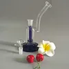 Nouveau bleu petit portable de haute qualité barboteur verre bong tuyau d'eau bongs avec 1 perc 8 pouces de haut 14mm mâle joint (GB-346)