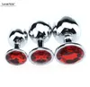 Loverkiss 3pcs / lot Silvery Fetish Bondage Rostfritt stål Anal Butt Plug Set, Anal Dilator Sexleksaker för nybörjare, analproppar Kit D18111502