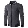 Mäns Jackor 2021 Trend Vit Mode Män Jacka Veste Homme Bomber Fit Argyle Zipper Varsity Casual för Fall1