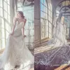 Çapraz Sweetheart 2018 Dantel Gelinlik 3D-Çiçek Aplikler vestidos de Novia A Hattı Backless Kolsuz Gelin Gowns Criss