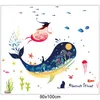 [Fundecor] Submarine Whale Animal Wall Sticker For Kids Rooms Baby Girls Bedroom Bathroom Tiles Wall Decals Mural DIY Home Decor