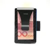 Porta carte di credito in fibra di carbonio 2020 Nuova versione con cinghie di trazione RFID Blocking Anti Scan Portafoglio in metallo Money Cash Clip2315