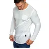 Męskie koszule 2022 Mężczyźni długotropy mięśniowe przycisk mięśni Podstawowa solidna czysta kolor harajuku koszulka top ubranie plus rozmiar