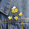 Emaille Dier Pins Lachende Honey Bee Insect Broche Denim Jas Pin Gesp Shirt Badge Dier Sieraden Gift Voor Kinderen