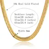 whole saleVintage Long Gold Chain For Men Hip Hop Chain Necklace 8MM Gold Color Thick Curb Necklaces Men's Jewelry Colar Collier1