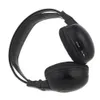 Freeshipping Durable Casque / écouteur stéréo pliable infrarouge sans fil casque IR double canal appui-tête de voiture Lecteur DVD Noir