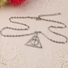 100pcs Book The Deathly Hallows Necklace Antique Silver Bronze Gold Deathly Hallows Pendants Fashion Jewelry Best Selling7017398