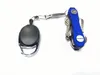 Telescopic Keyring with Nylon Rope Anti Lost Pull Buckles Mountaineering Buckle Spring Type Key Chain wen6681