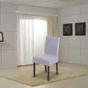 Coperchio di sedia da stiramento spandex elastico latte morbida seta di seta per sedia lavabile per la sala da pranzo Hotel per banchetti per matrimoni