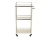 Elitzia ETST23 Acier Inoxydable Salon De Beauté Roulant Chariot Organisateur De Stockage Chariot 3 Niveaux Avec Tiroir