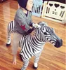 Dorimytrader quality soft simulation animal zebra plush toy realistic animals zebras toys for kids gift room deco teaching props 80x70cm