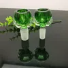 Pipes à fumer Aeecssories Narguilés en verre Bongs Tête de bulle en verre de griffe de dragon colorée