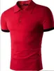ホットビジネスメンズパーソナリティパッチワークカラーピュアコットン半袖Tシャツ夏のショートトップサイズM-2XL