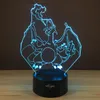 3d LED Night Light Pterosaurs Dekoration Bulb Shape Table Lampa Barn daggåva # R42