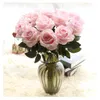 Lin Man New 8cm Artificial Flowers Flannel Roses Clannel Head Coremercoration Wedding Rose Букет 10pcs5845617