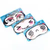 Mignon yeux couverture sac sans glace doux coton sieste masque pour les yeux soin ombre bandeau dessin animé sommeil masque pour les yeux masque de sommeil