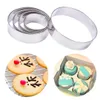 Cake Tools Cookie Circle Cutter Forms Mousse Steel 5pcsset Fondant Decorating Kitchen Round Rostless Baking3474808
