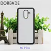 2D Sublimation Rubber TPU+pc Back cover case for Samsung A6 A6 Plus With plates and glue free shipping 100pcs